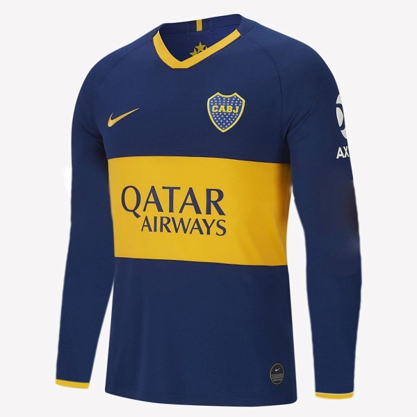 Camiseta Boca Juniors Replica Primera Ropa ML 2019/20 Azul